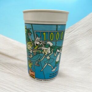 Wendy's Drinking Cup The Jetsons Movie Plastic Collectible Advertising 1990 90s